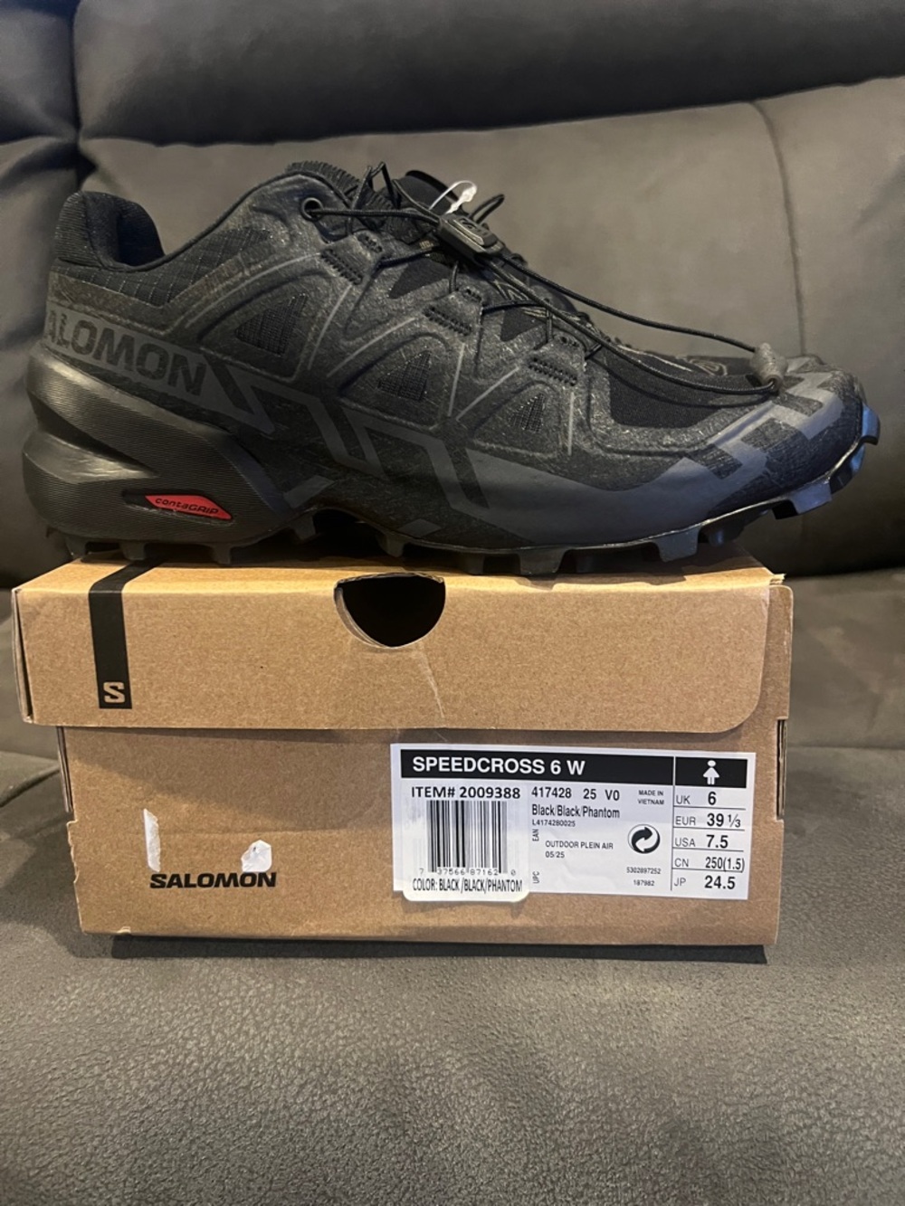 Salomon Speedcross 6 W Trail Shoes - Black/Phantom